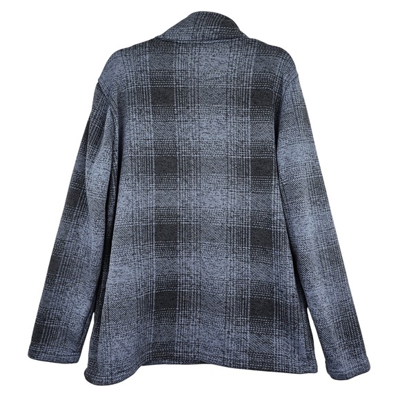 Stillwater Supply Co Men's Plaid 1/4 Zip Fleece Pullover Top Size Large - Picture 6 of 7